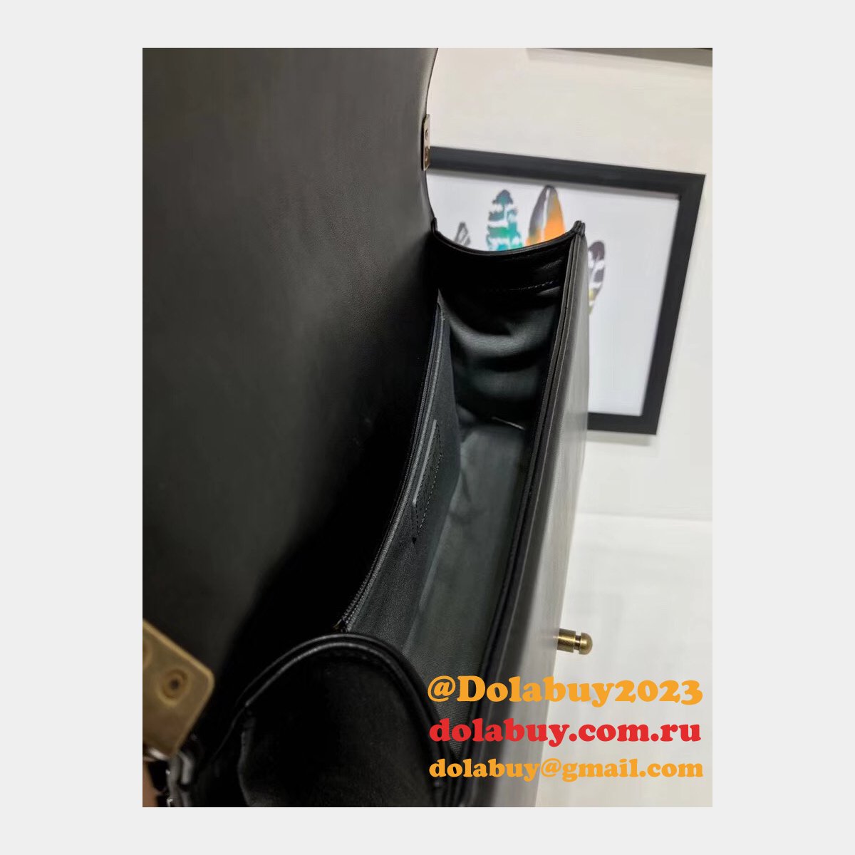 Fake CC Le Boy Cheap Mall High Quality Bags Lambskin 28cm