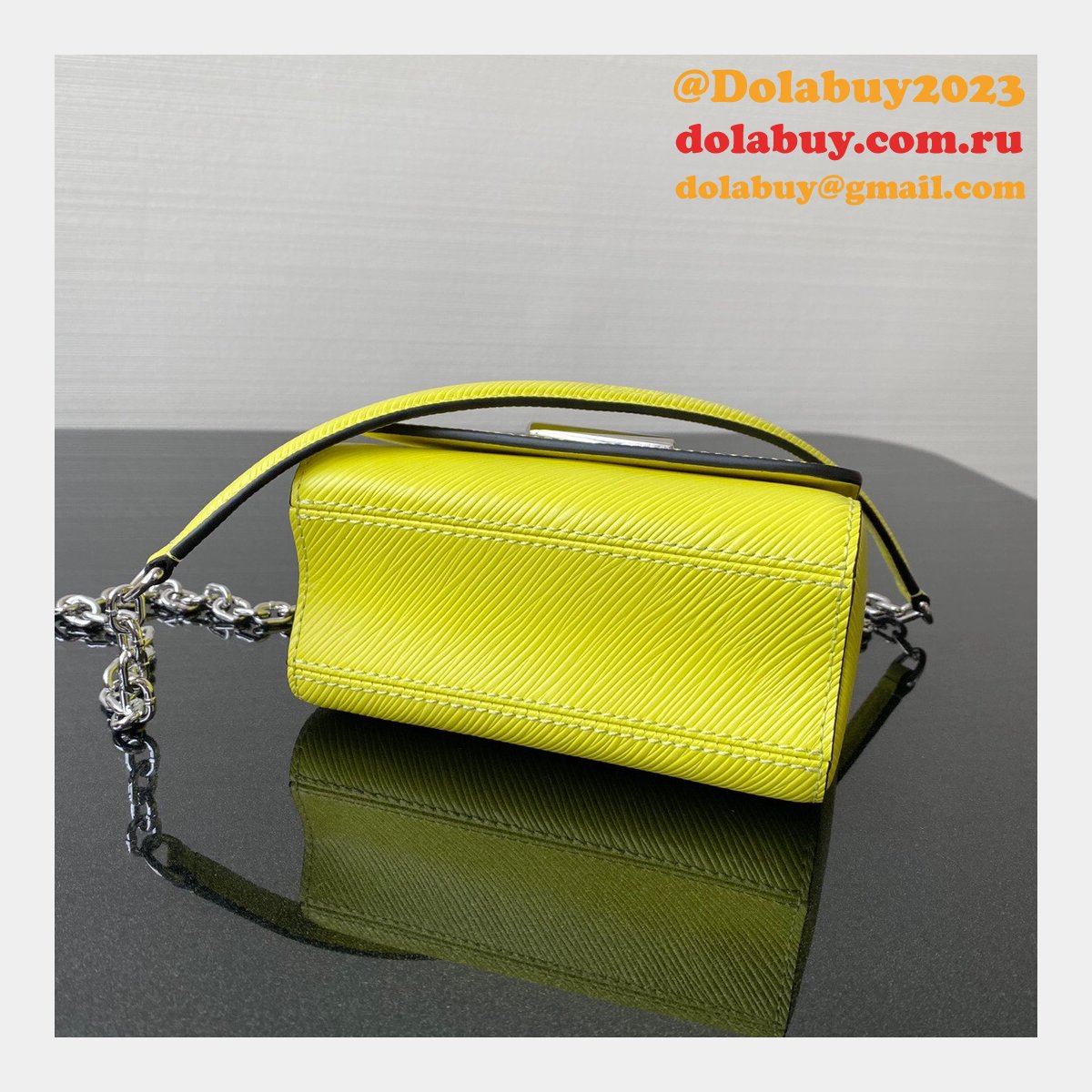 Replica Louis Vuitton Twist MM Epi Leather 16cm 4 Colours