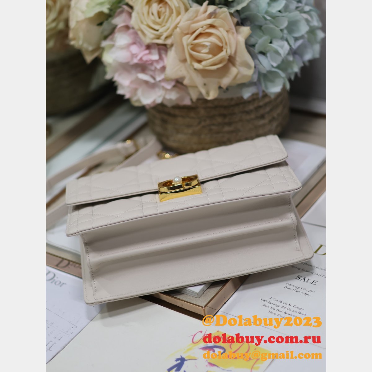 7 Star Top Quality DIOR Ange Medium Calfskin handbag