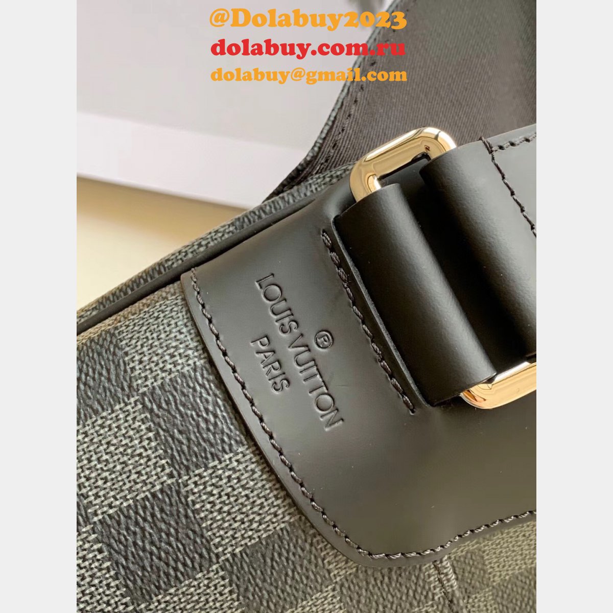 Replica LVS District PM Damier Graphite Men Bag N41028