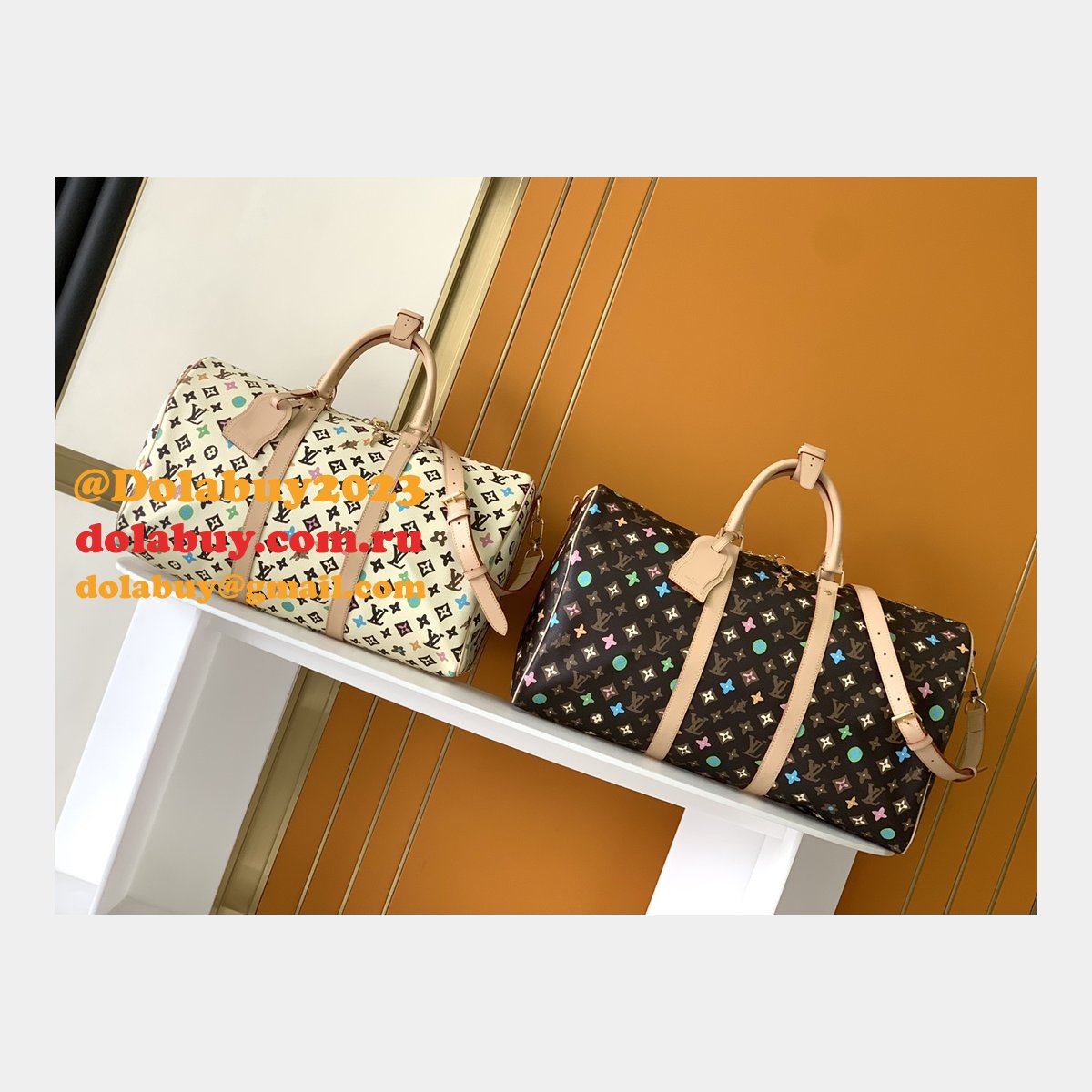 Fashion LOUIS VUITTON REPLICA Damier Graphite Keepall 50 M24233