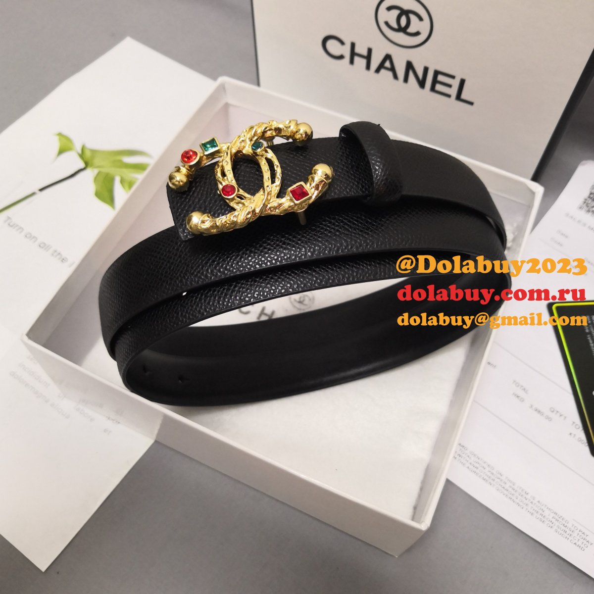 7 Star Replica CC Double C Belt Width 2.5cm 1101