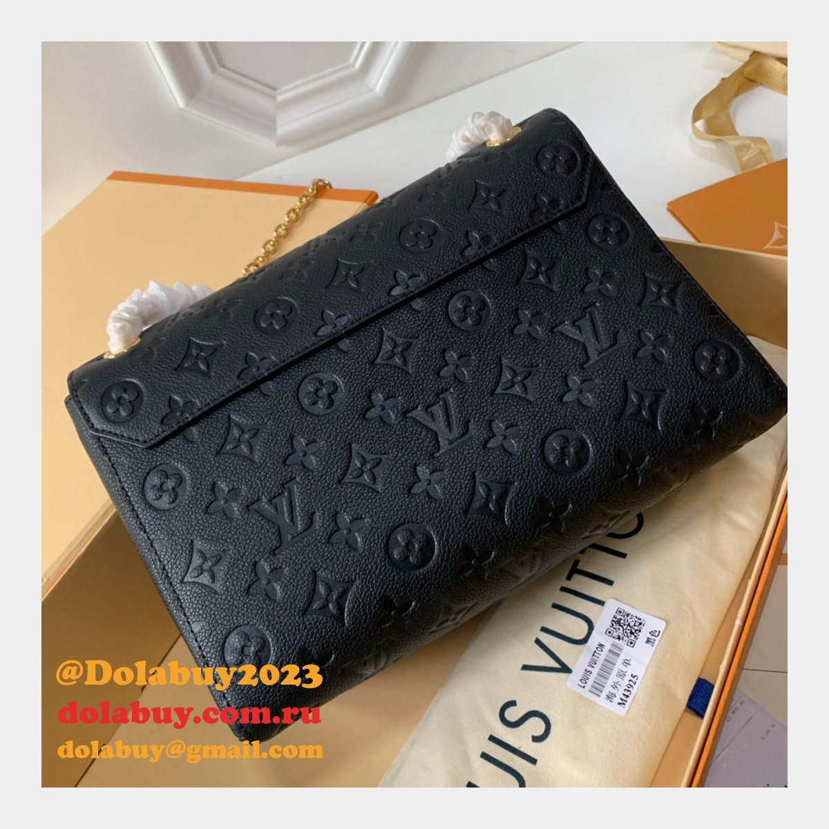 Replica High AAA+ Louis Vuitton M44150 Vavin Black Bags