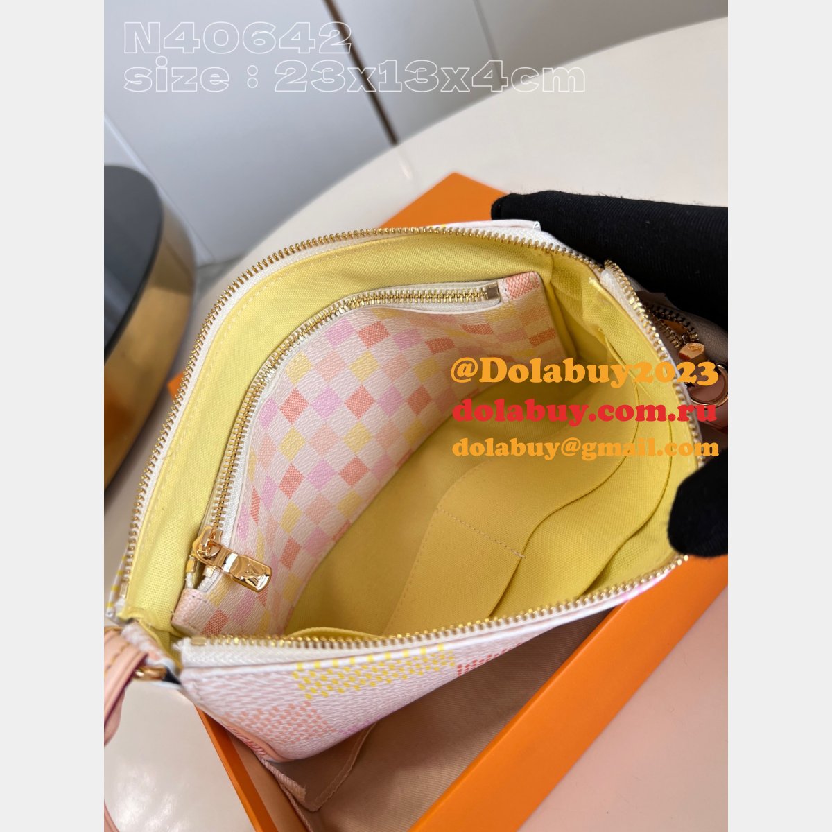 Dolabuy Louis Vuitton N40642 Replica Pochette Accessoires Damier Canvas