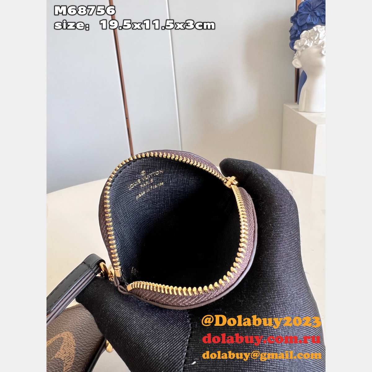 Trio Pouch Fake M68756 Monogram Canvas Louis Vuitton Bag