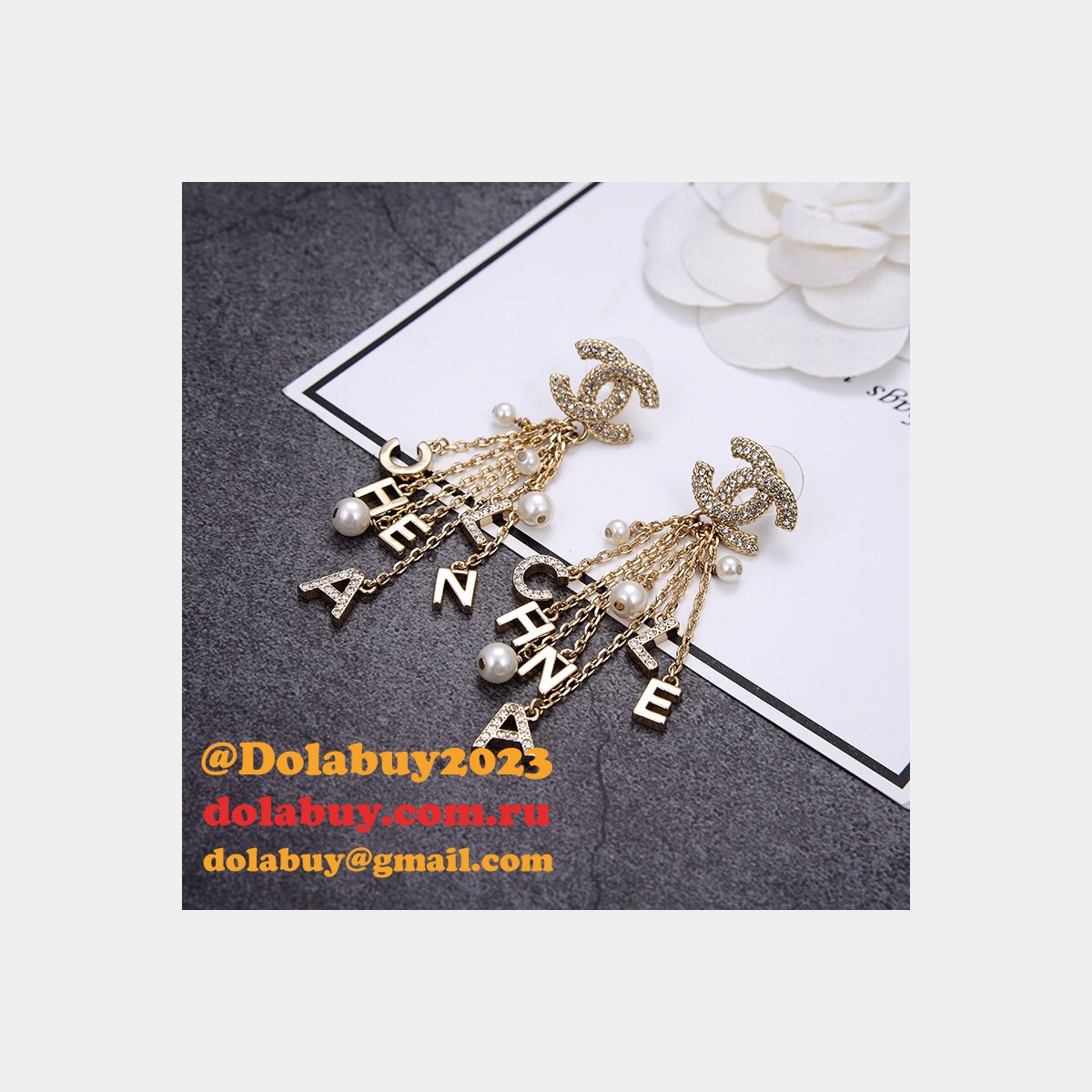 COPY DESIGNER CC EARRINGS LUXURY