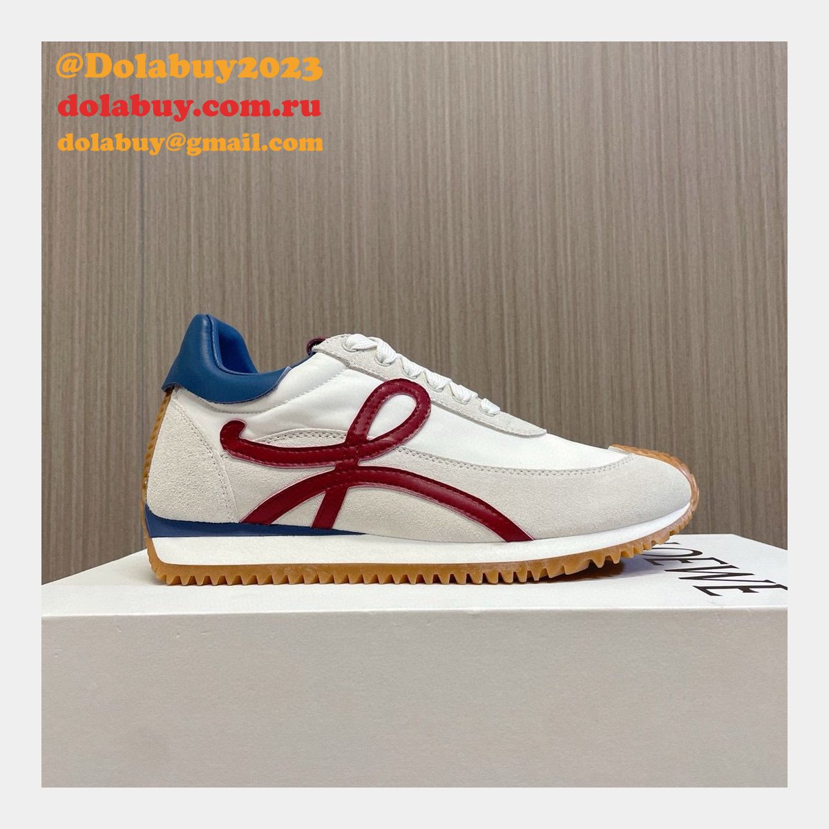 Top Quality Runner In Nylon And Suede Shoes