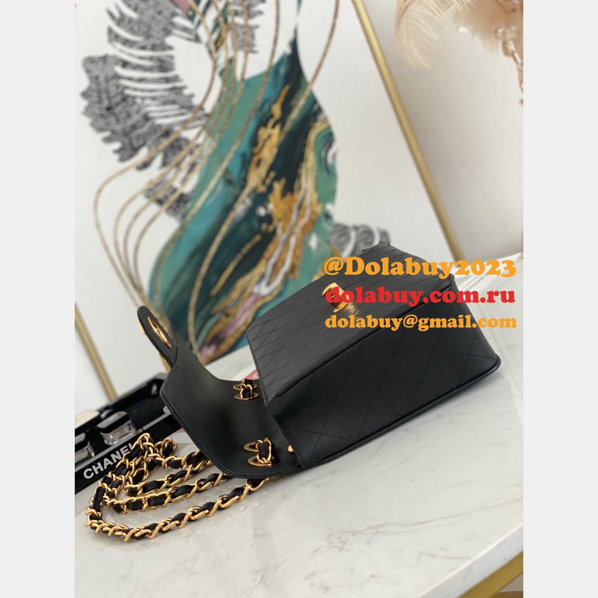 7 Star Site For Replica CC CF Black Bags Sale China