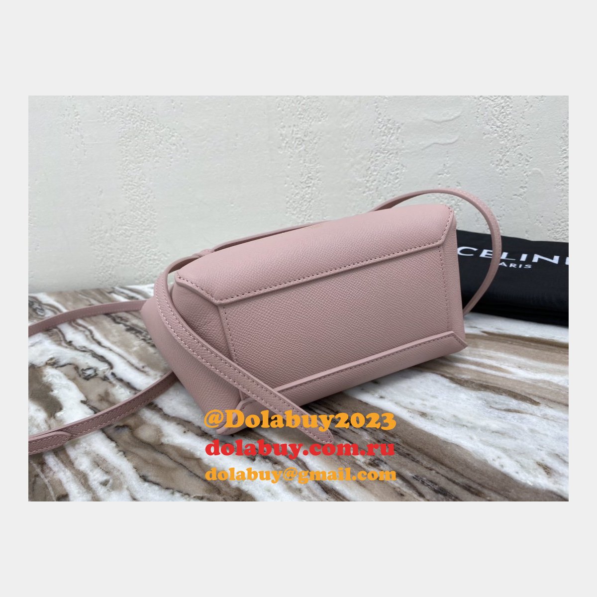Celine AAA+ celine nano belt pink bag High Quality