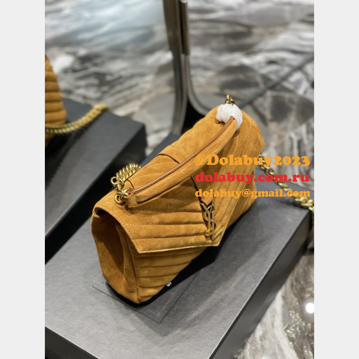 Replica YSL Top Monogram College 392737 Leather Shoulder Bag