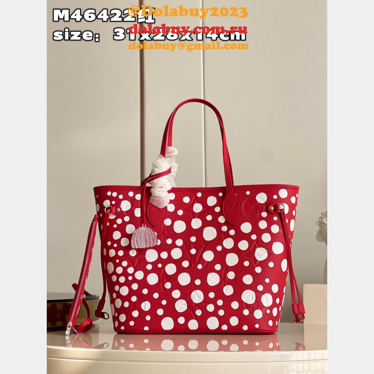 Louis Vuitton LVS x YK M46422/M46390 Neverfull Replica Monogram Empreinte Leather