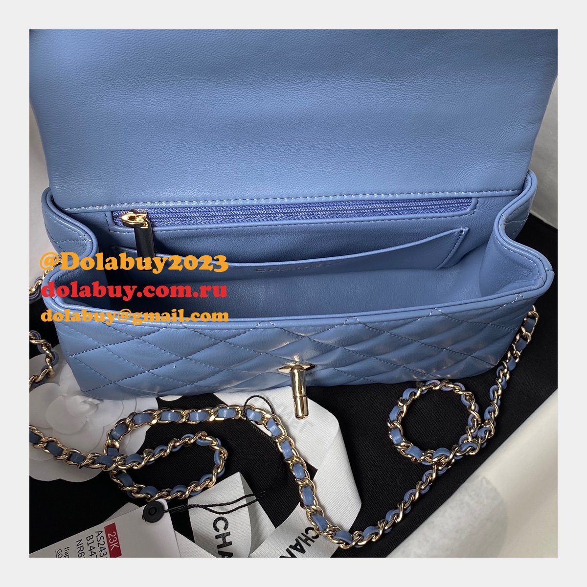 Duplicate AS2431 Flap Top Handle High Quality Replicas Bag