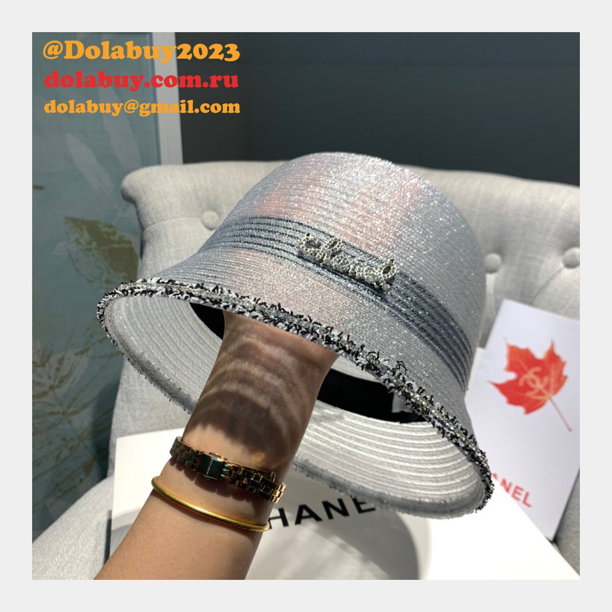 Wholesale CC High Quality Organza Fisherman hat