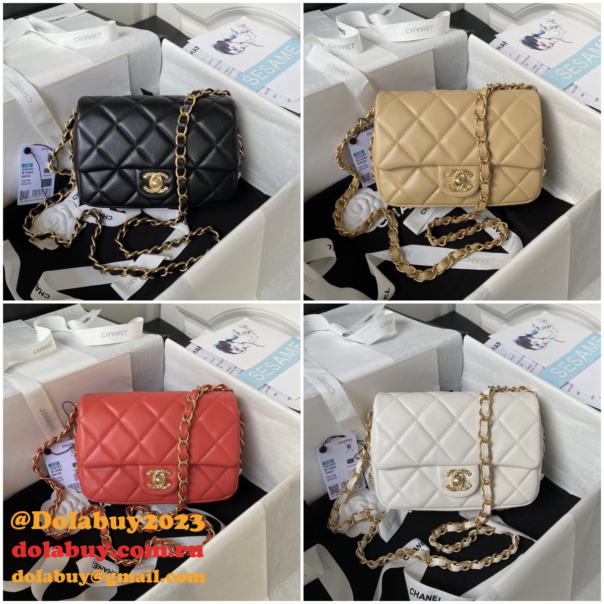 Inspired Fashion Flap AS4263/AS4264 Knock Off 7 Star 21/23CM Bag