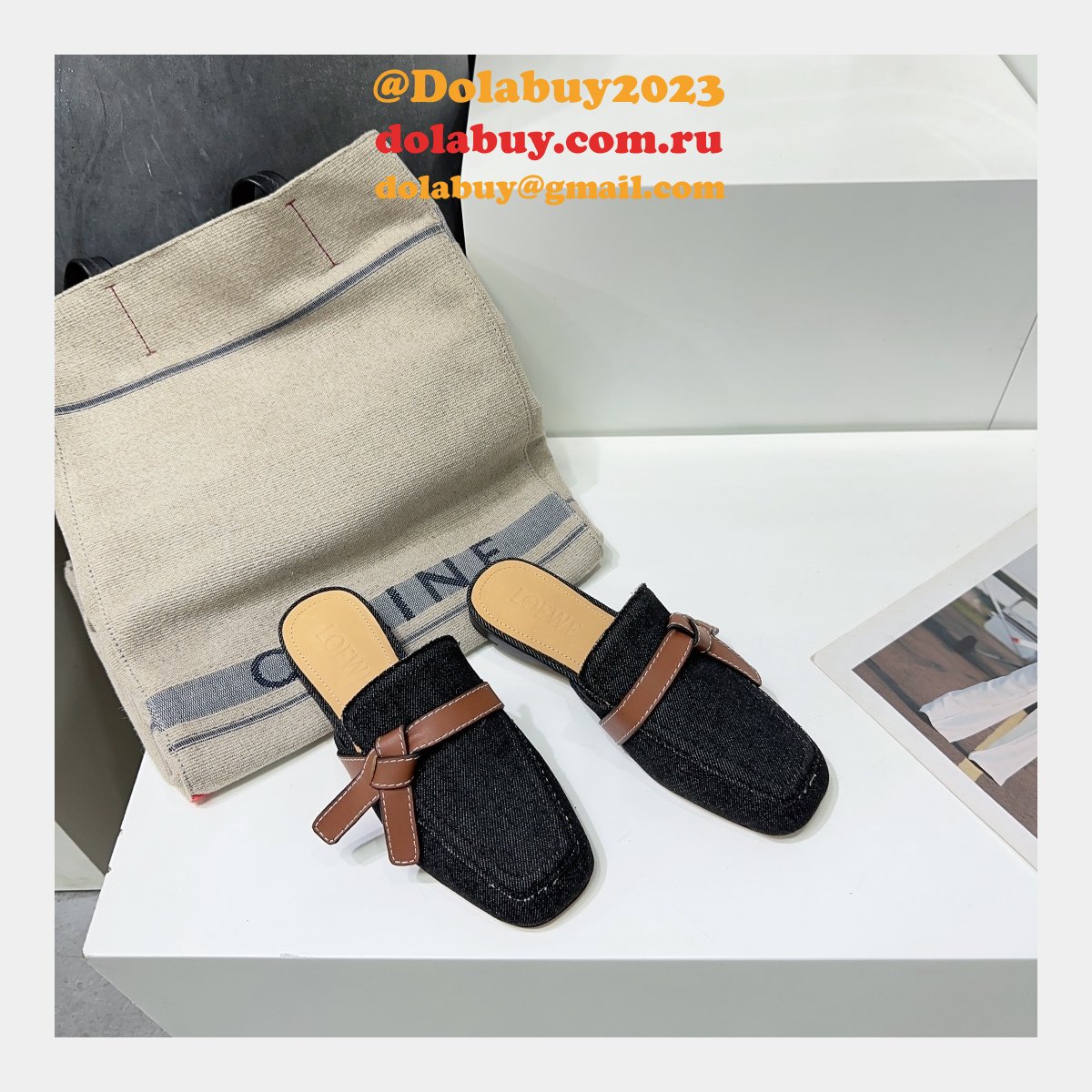 Loewe Replica Gate Mule Slippers High Quality Shoes