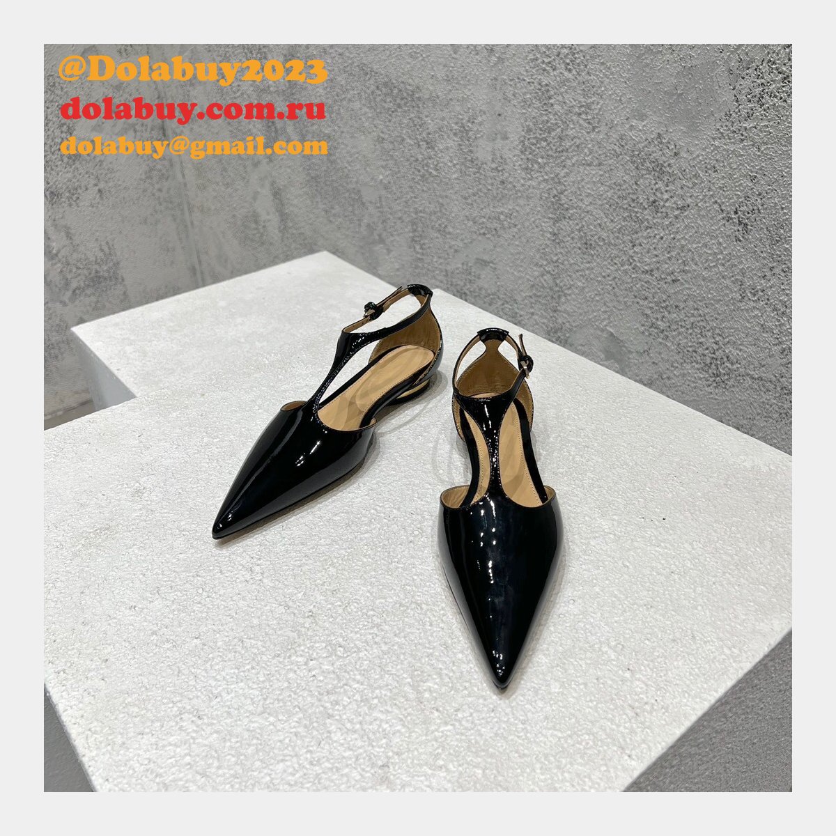 Bottega Veneta Replica Flat Pointed Toe Sandals Shoes