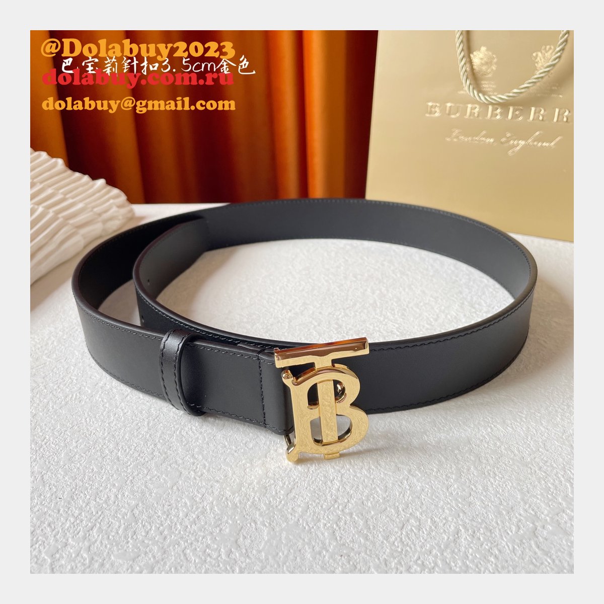 Replica Best Burberry Belt 35MM For Sale