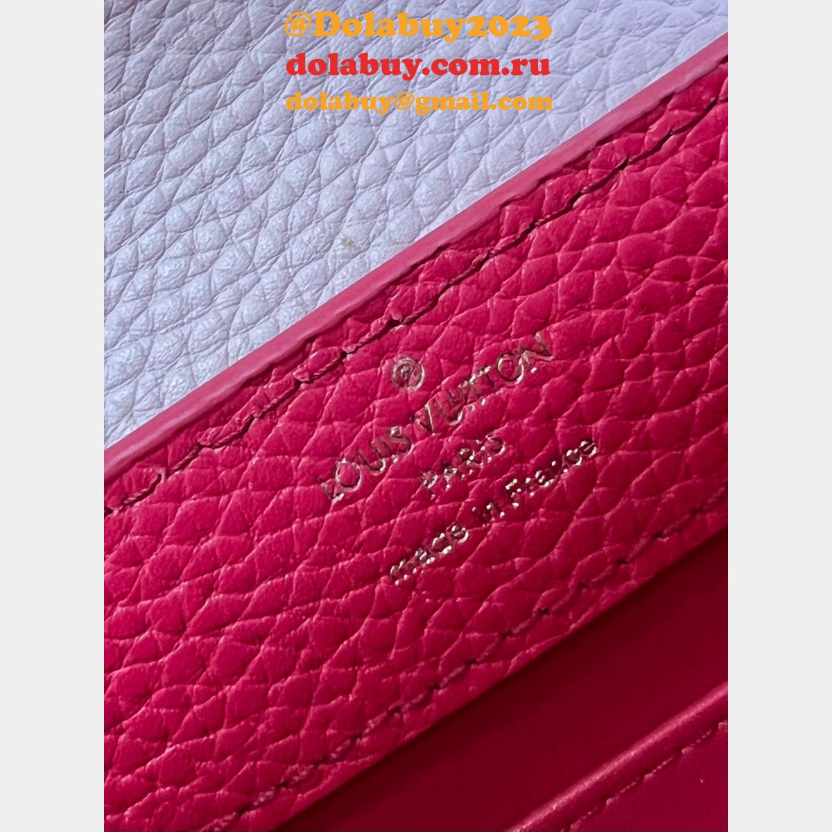 Perfect Fake Louis Vuitton Capucines Red M20845 UK Shop