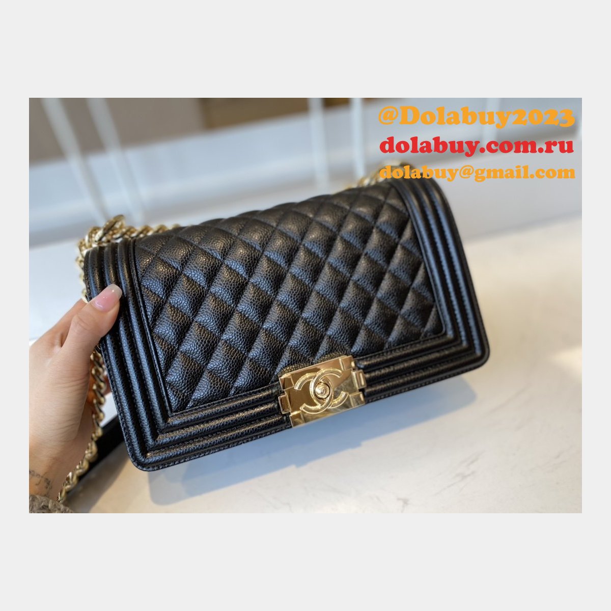 CC Replicas Calfskin & Ruthenium-Finish Metal Boy Many Colours