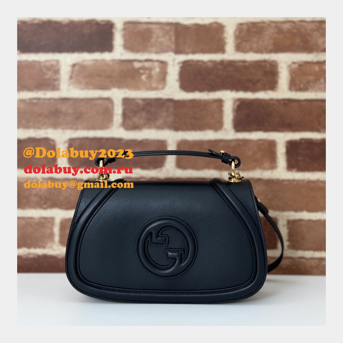 G*u*i inspired blondie small top handle 815714 luxury bag