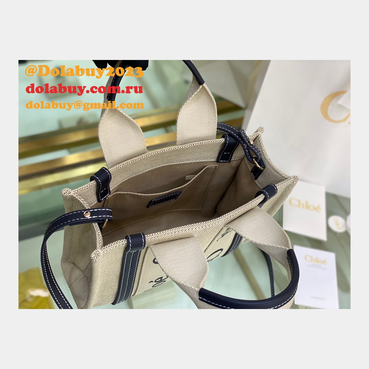 Best Quality Replica Chloe 1:1 Tote Woody dolabuy Bag  26CM