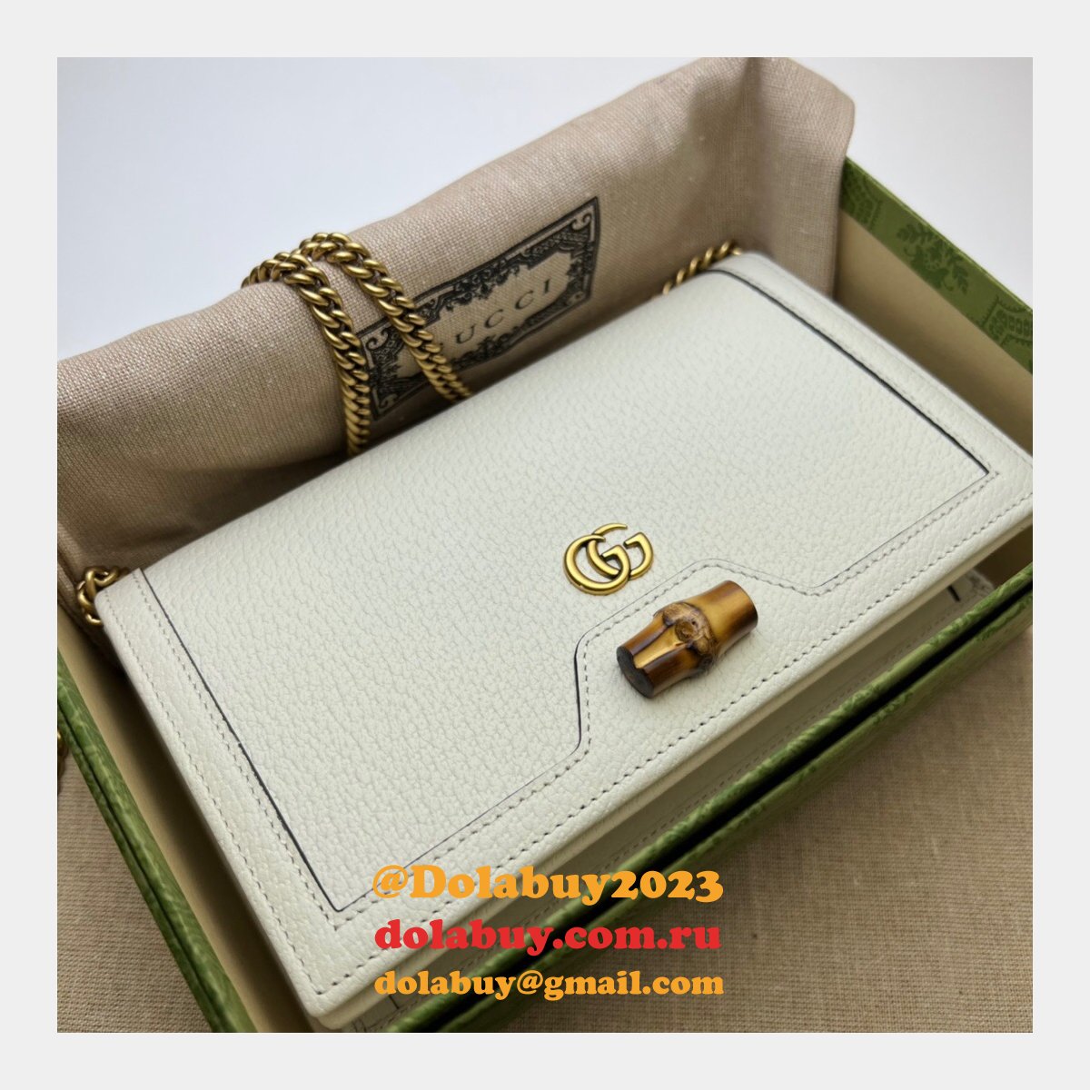 the G*u*i best diana replicas bag with bamboo 696817