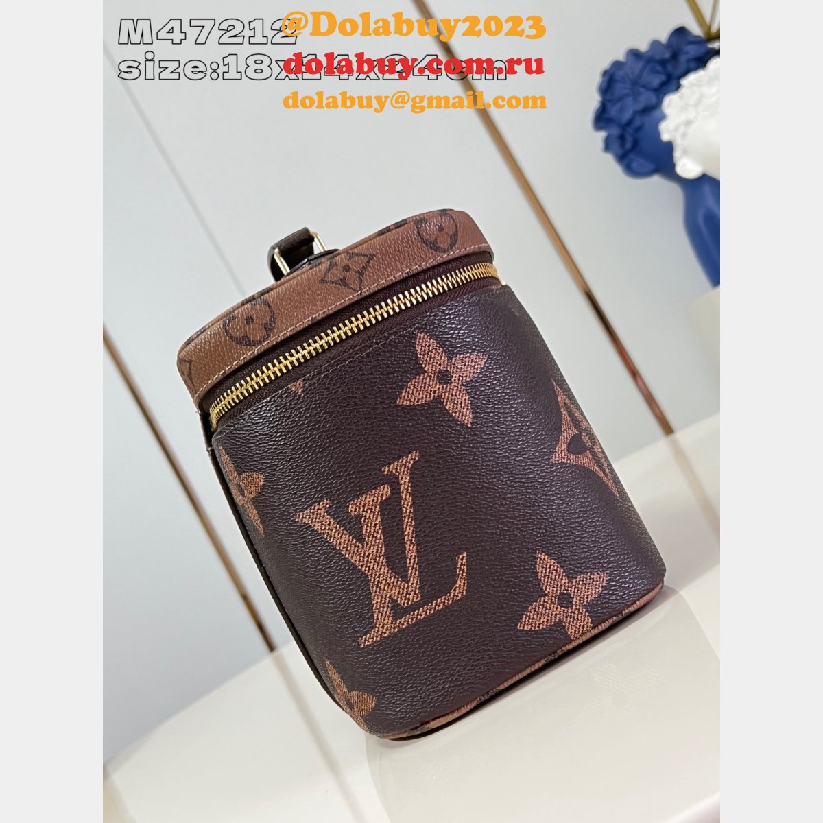 Replicas Louis Vuitton Nice M47212 1:1 Mirror Monogram Canvas Bags