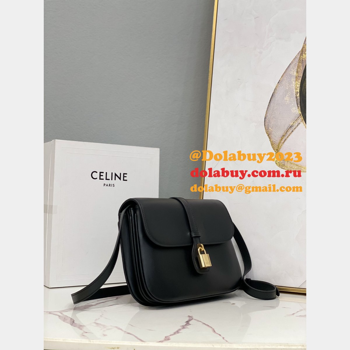 Dolabuy Replica Celine Tabou Smooth Calfskin Shoulder 196853 Bags
