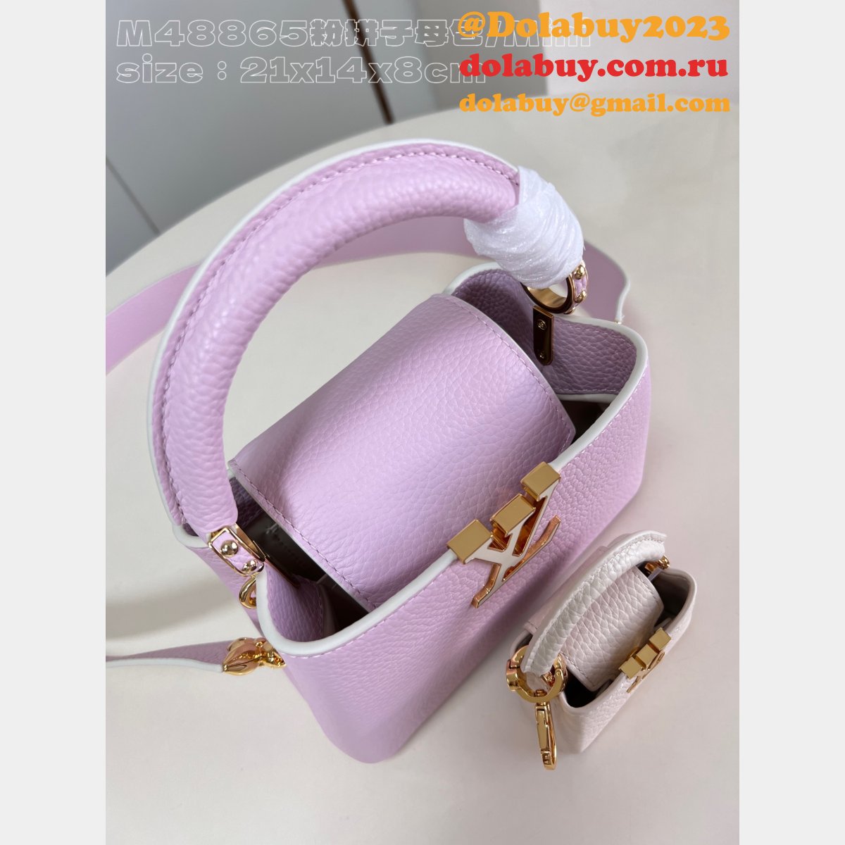 Louis Vuitton 7 Star M48865 Mother-Child Capucines High-Quality Replica Bags
