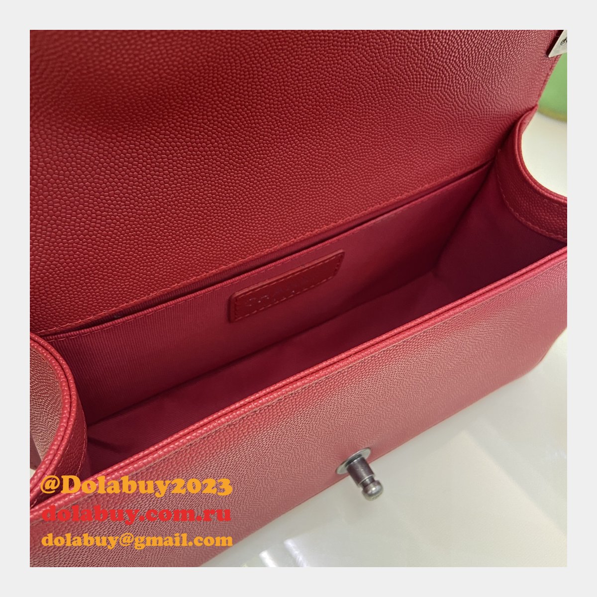 Replica CC Le Boy Flap Bag caviar leather 25CM