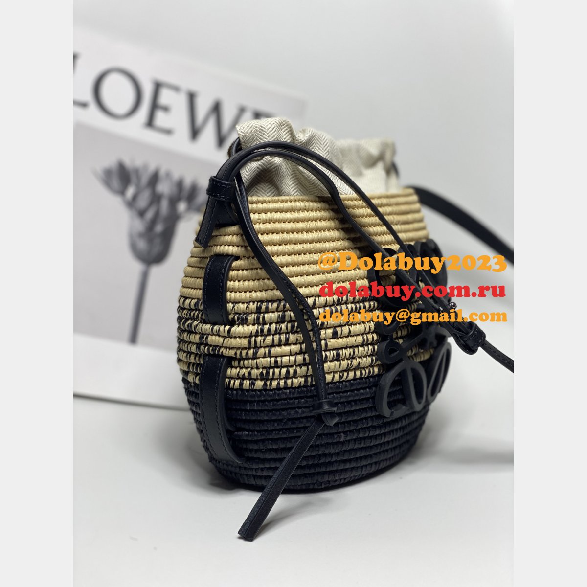 Top Quality LOEWE New hand-woven straw bag