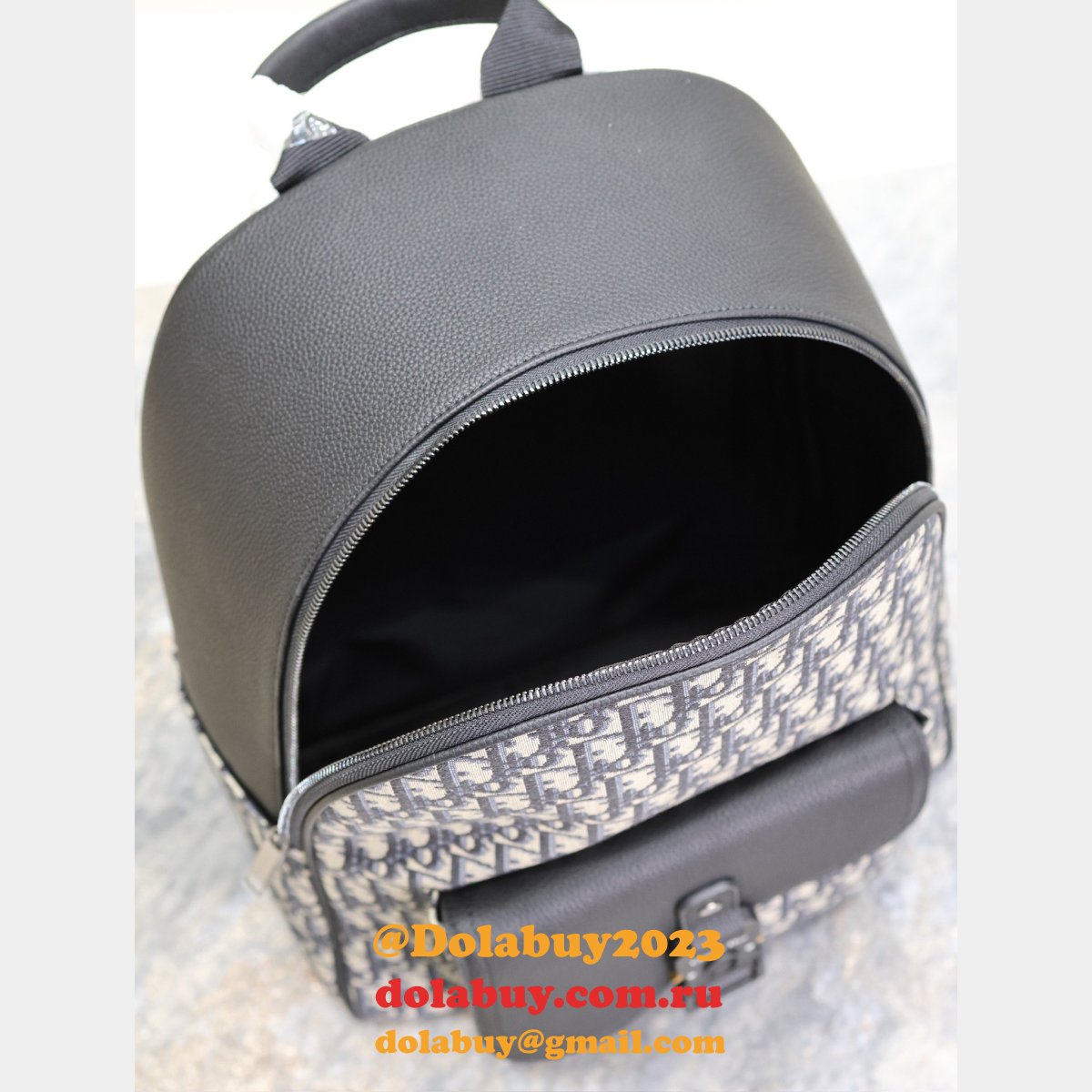 Best Replica Dior Saddle Zip Backpack