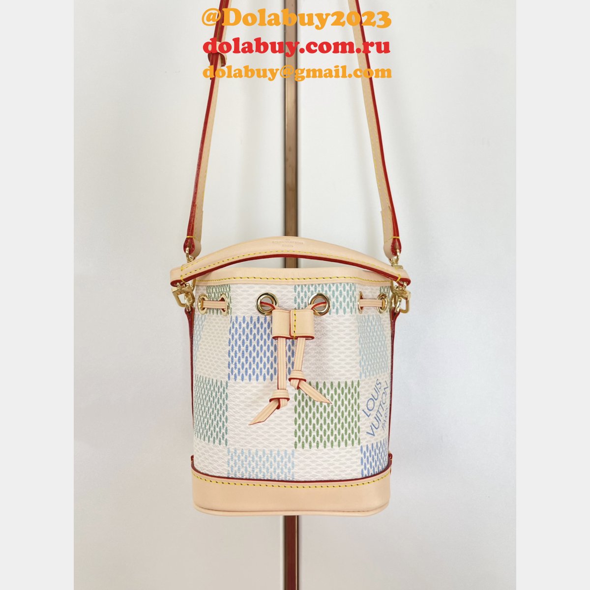 Knockoff Nano Noé Other Damier Canvas N40640 Louis Vuitton Designer Handbags