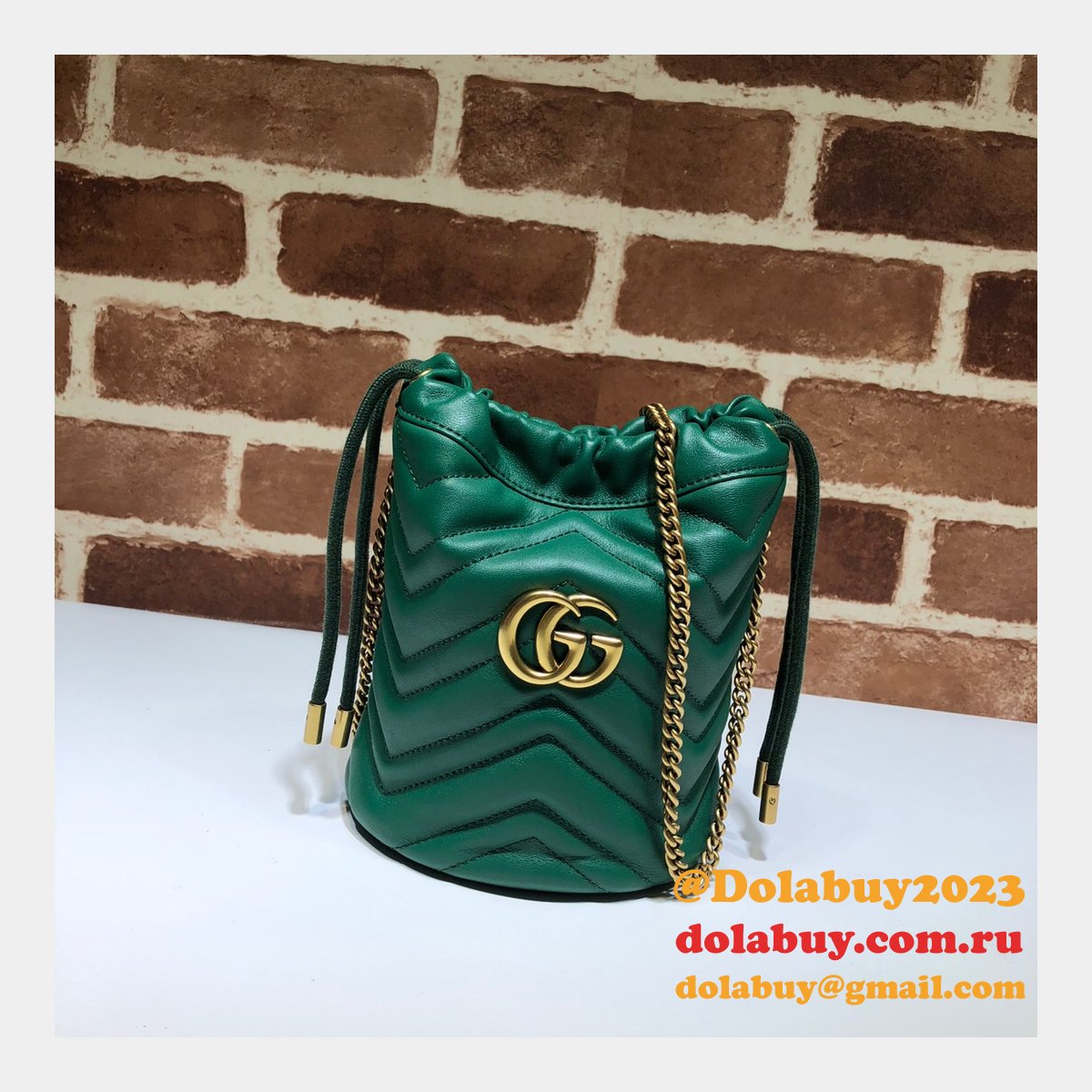 G*u*i replica 7 star gg marmont mini bucket 575163 bag