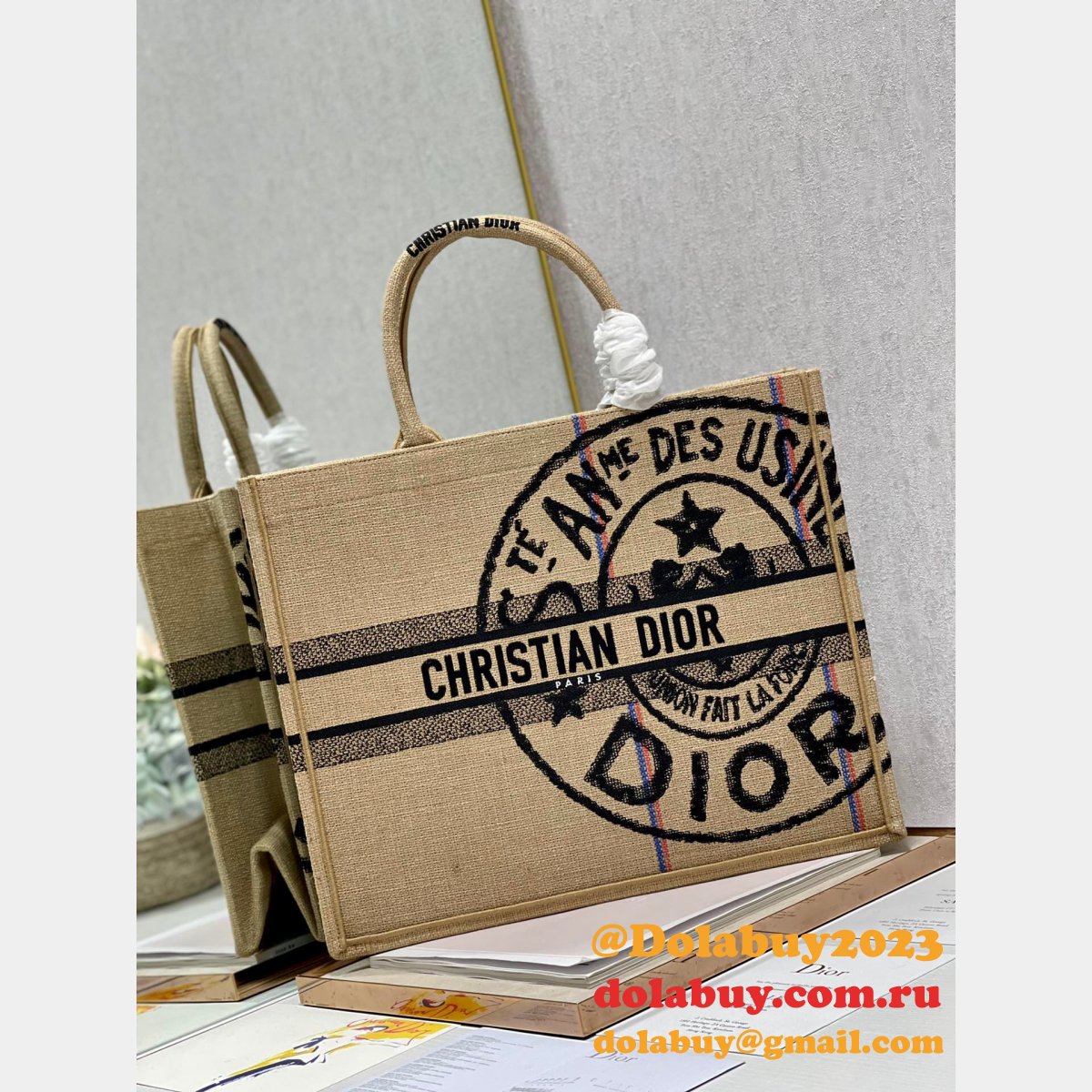 Copy replica CD Book Tote  handbags sell Online