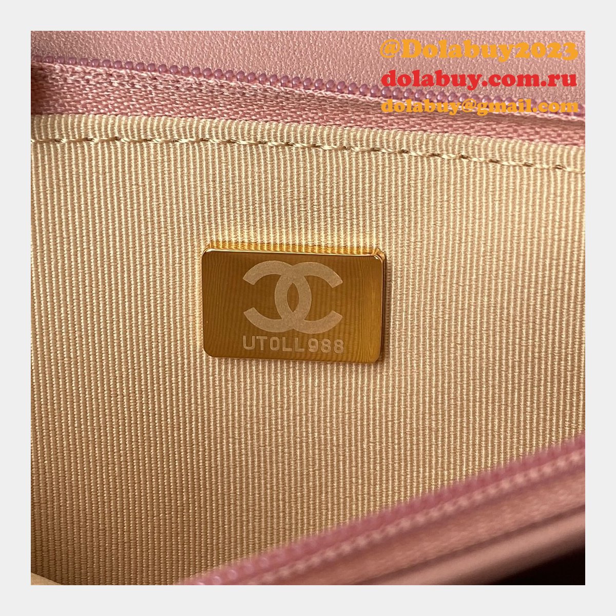 Replica 19CM Iridescent Wallet On Chain WOC AP1450 Bag