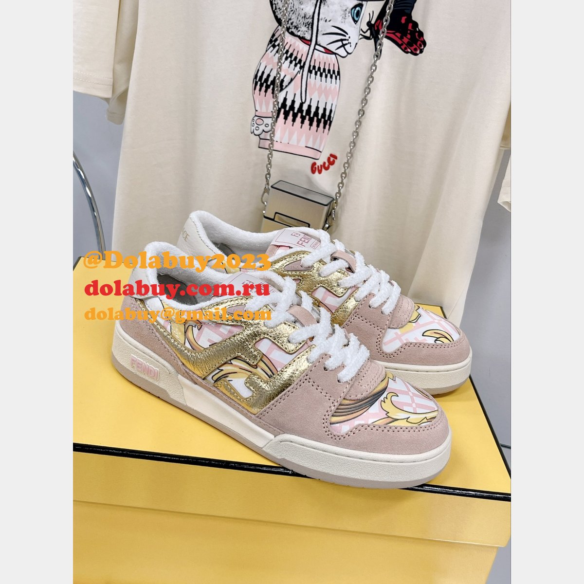 Hottest Replica Fendi X Versace match TUP F Logo Shoes