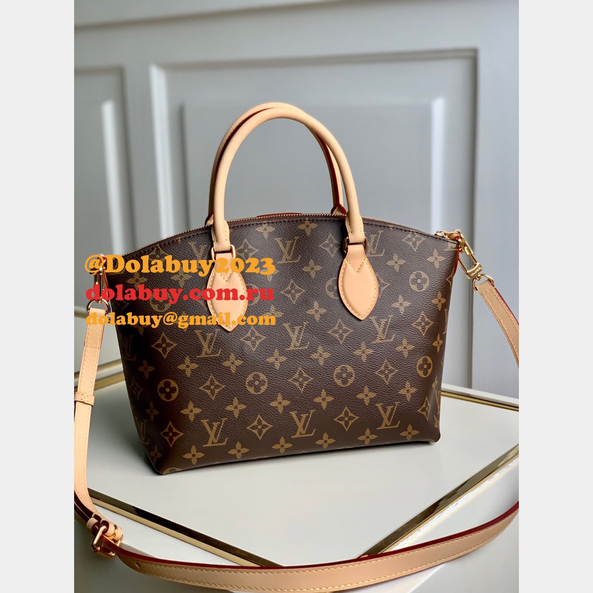 Designer Louis Vuitton Replicas M45987/M45986 Boétie PM Monogram Handbags
