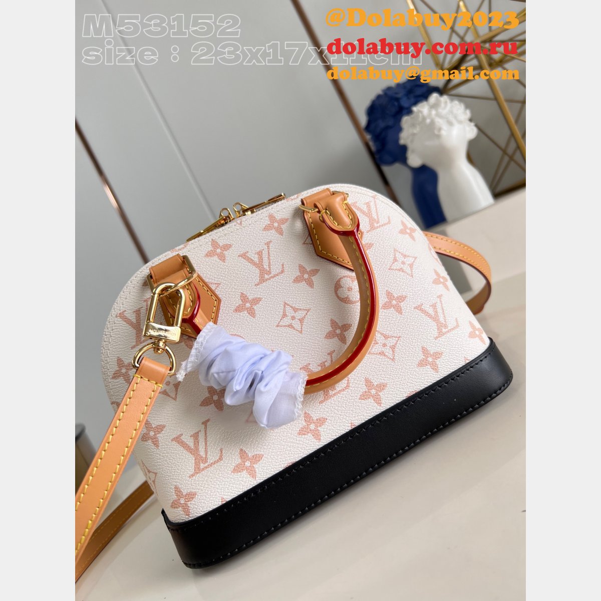 Alma Monogram Canvas M53152 Designer Louis Vuitton Replicas Bag