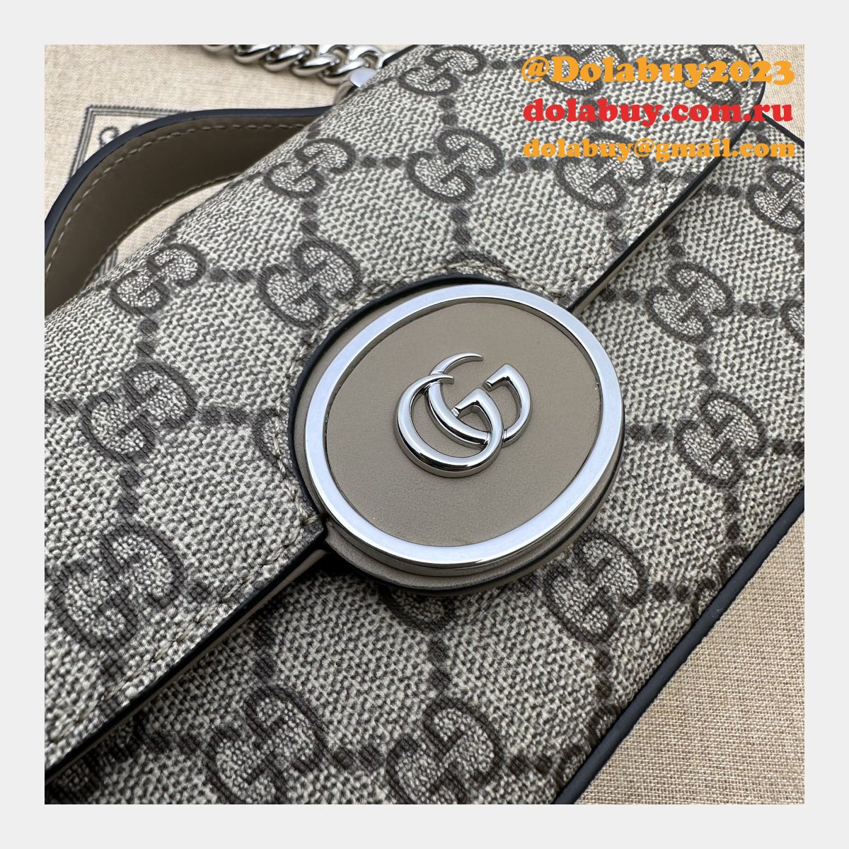 petite gg chain 1:1 mirror 760194 replicas G*u*i handbags