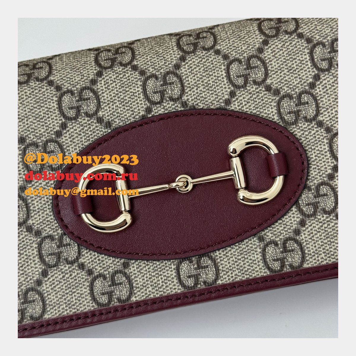 G*u*i 1:1 mirror best horsebit 1955 wallet chain 621892 bag