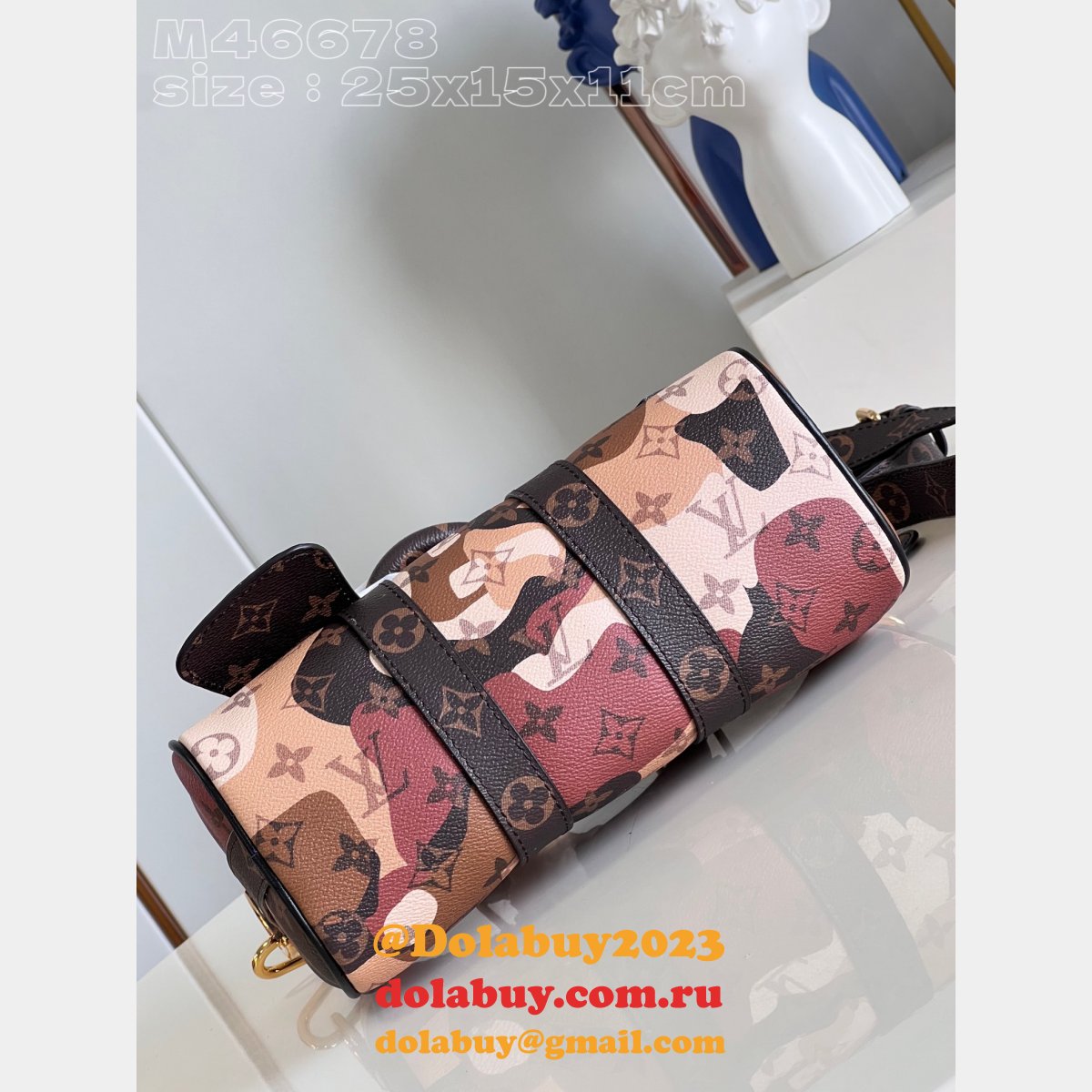 Keepall Bandoulière 25 Brown M46678 Louis Vuitton Replica Bags