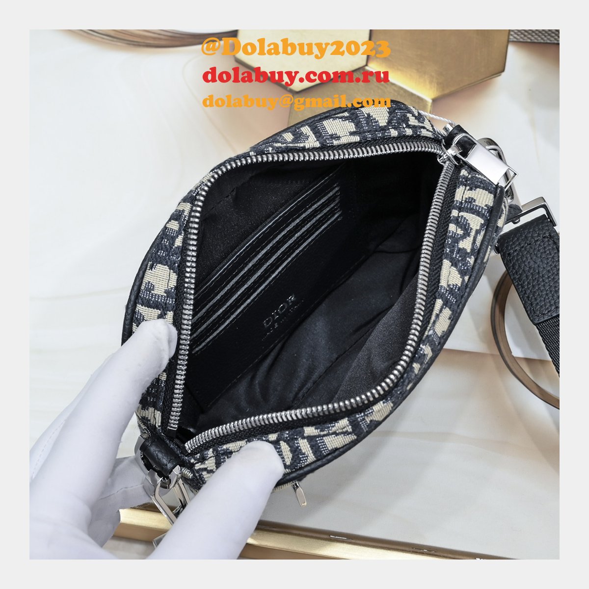 Cheap 1:1 Mirror CHRISTIAN DIOR Safari messenger bag