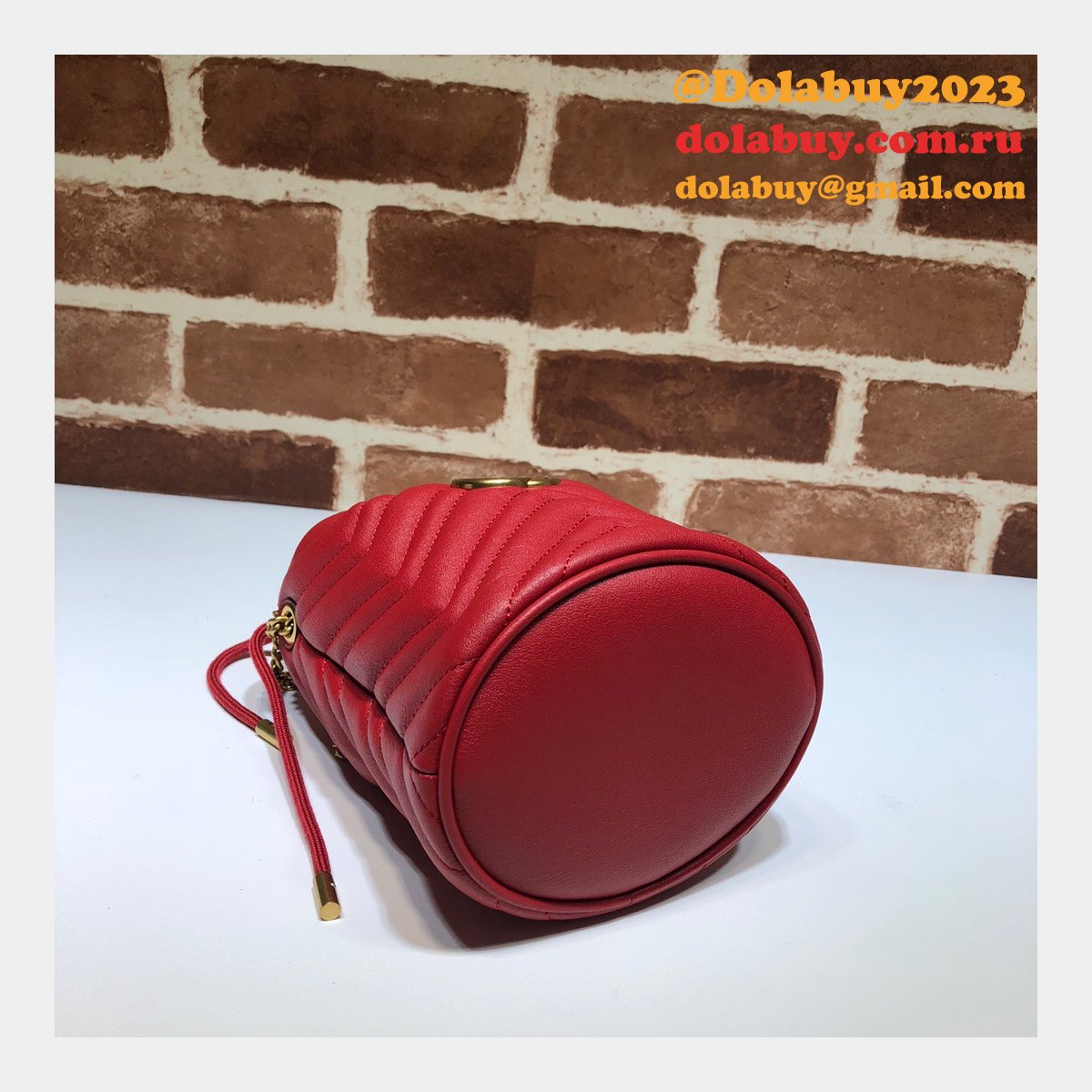 G*u*i replica 7 star gg marmont mini bucket 575163 bag