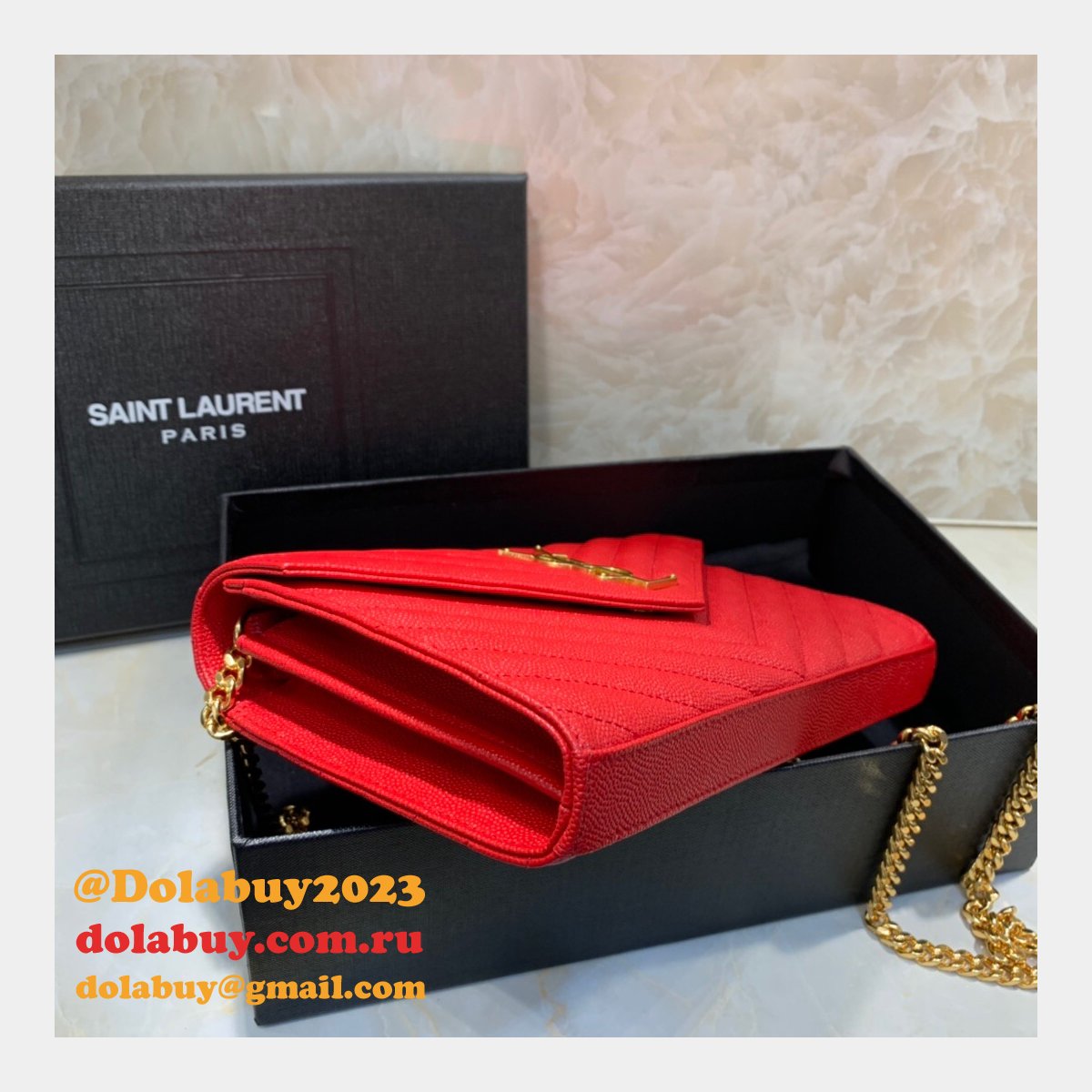 Ysl Saint Laurent niki chain shoulder bag 22cm