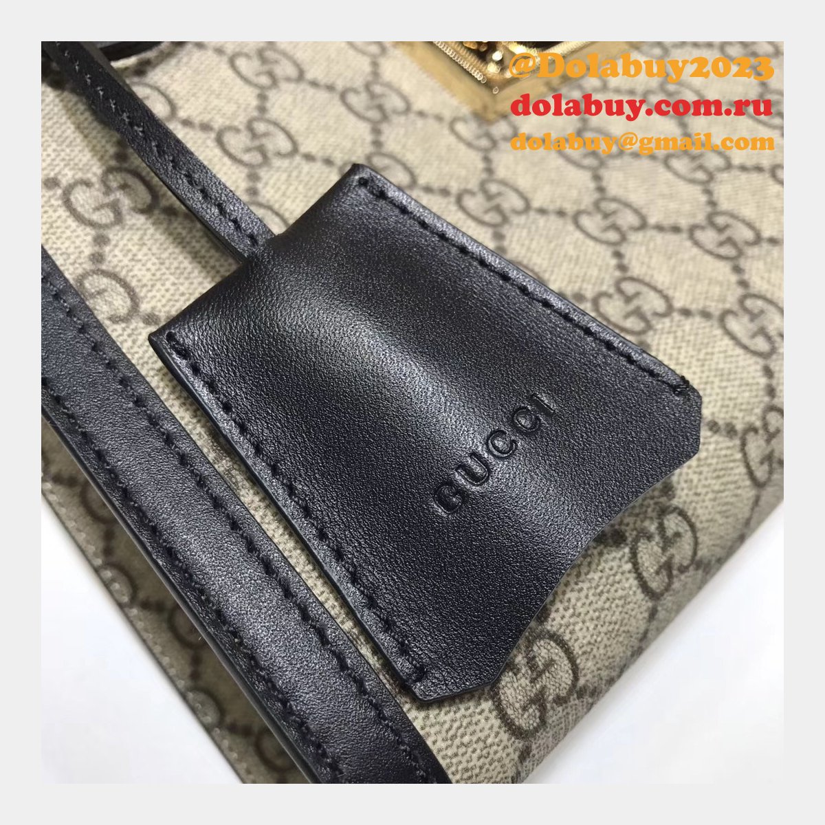 uk G*u*i replica gg supreme padlock small shoulder 498156 bag