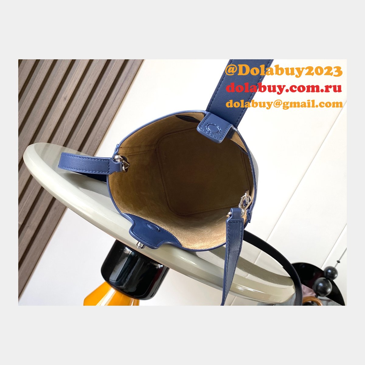 Wholesale Loewe Mini Grained Pebble Bucket Bag #9047