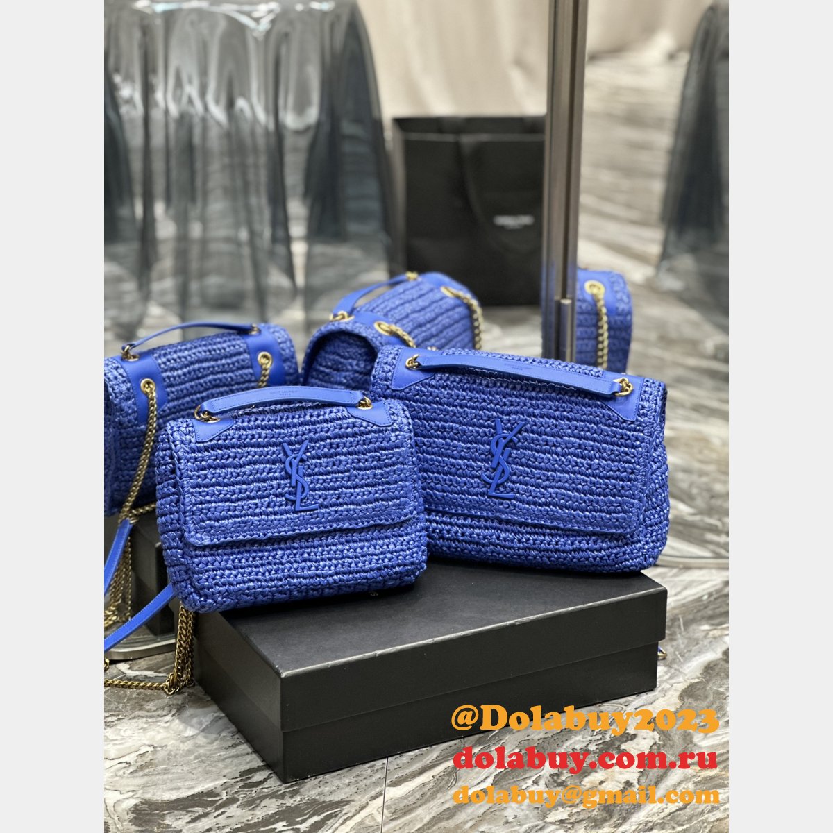 To Buy Replica Best YSL Niki 22/28cm 633151/633158 Weave Bag
