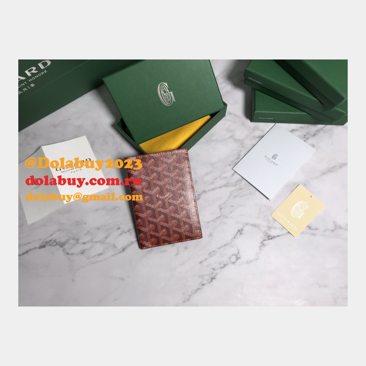 Top Quality Goyard Multi-Color Passport Best Wallet
