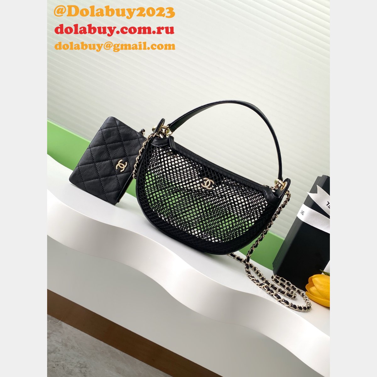 Top Quality Clutch With Chain AP4573 Duplicate Mesh 1:1 Bag